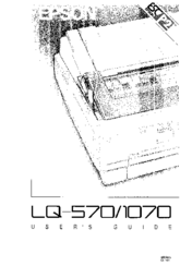 Epson C107001 - LQ 570+ B/W Dot-matrix Printer User Manual