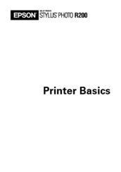 Epson C11C546011-N - Stylus Photo R200 Printer Basics Manual
