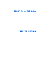 Epson Stylus C42 Series Printer Basics Manual