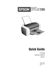 Epson C11C573081BA - Stylus C66 Photo Edition Color Inkjet Printer Quick Manual
