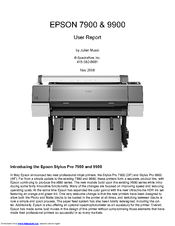 Epson Stylus 7900 User Report