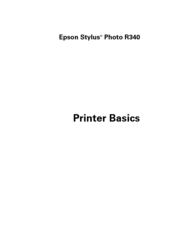 Epson R340 - Stylus Photo Color Inkjet Printer Printer Basics Manual