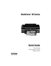 Epson C11CA27201 - WorkForce 40 Color Inkjet Printer Quick Manual