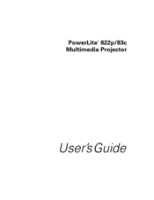 Epson PowerLite 822p User Manual