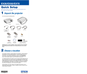 Epson EX30 - EX 30 SVGA LCD Projector Quick Setup Manual