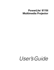 Epson 6110i - PowerLite XGA LCD Projector User Manual