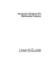 Epson PowerLite S5 Series User Manual