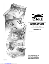 Estate W10017730 Use And Care Manual
