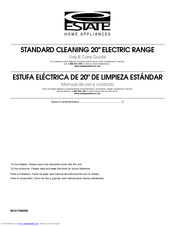 Estate W10175655B Use And Care Manual
