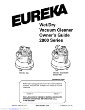 Eureka 2800 Series Owner's Manual