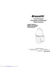 Euro-Pro Bravetti FP105B Owner's Manual
