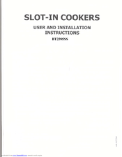 Baumatic BT2395SS User And Installation Instructions Manual