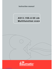 Baumatic AS13.1SS-A Instruction Manual