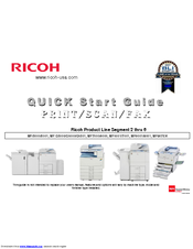 Ricoh MPC6000 Quick Start Manual