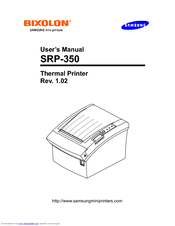 BIXOLON SRP-350PLUSCOPG - Bixolon SRP-350plusC Two-color Direct Thermal Printer User Manual