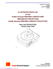 Kodak BC4401 - Carousel 4400 Projector Illustrated Parts List