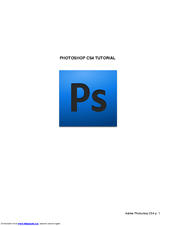 Adobe Photoshop CS4 Tutorial