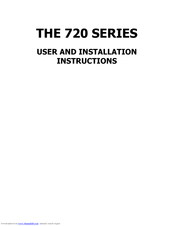 Baumatic 720 series User And Installation Instructions Manual