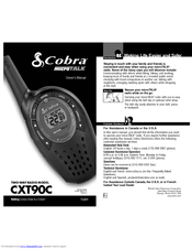 Cobra MicroTalk CXT90C Owner's Manual