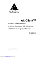 Altigen AltiClient Manual