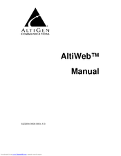 Altigen AltiWeb Manual