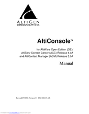 Altigen AltiConsole 5.0A Manual