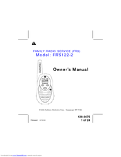 Audiovox FRS122-2 Owner's Manual
