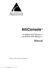 Altigen AltiConsole 5.1 Manual