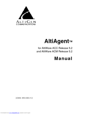 Altigen AltiAgent Manual