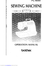 Brother PC-6000 Operation Manual