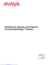 Avaya MultiVantage Installation Manual