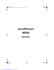Acer AcerPower 8600 Quick Manual