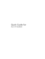 Acer N10 Quick Manual