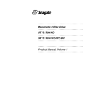 Seagate ST15150DC Product Manual