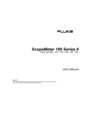 Fluke ScopeMeter 190-104 II User Manual