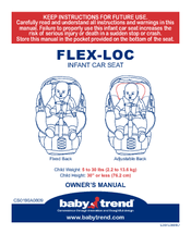 Baby Trend EZ FLEX-LOC Owner's Manual