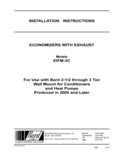 Bard EIFM-3C Installation Instructions Manual