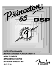 Fender Princeton 65 DSP Instruction Manual