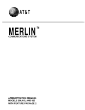 AT&T MERLIN 820 Administration Manual