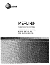 AT&T Merlin 3070 Administration Manual