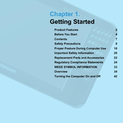 Samsung NP-Q1U Ultra Getting Started Manual