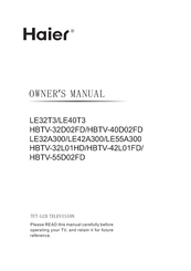 Haier LE55A300 User Manual