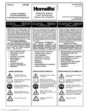 Homelite d825sb UT15152 Operator's Manual