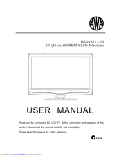 Awa MSDV3211-03 User Manual