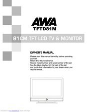 Awa TFTD81M Owner's Manual