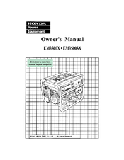 Honda EM3500X Owner's Manual