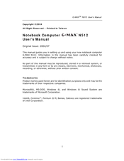 Gigabyte G-MAX N512 User Manual