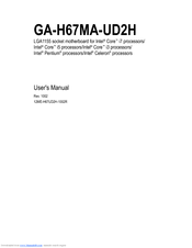 Gigabyte GA-H67MA-UD2H User Manual