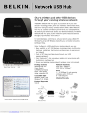 Belkin Network USB Hub Manual