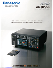 Panasonic AG-HPD24 Brochure
